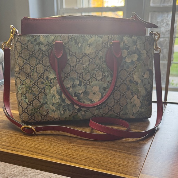 Gucci Bloom Satchel Bag with Crossbody Strap - Picture 1 of 7